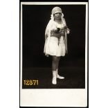 Lantosi műterem, elsőáldozó, kislány, ünnep, vallás, egyház, Budapest, 1930-as évek, Eredeti fotó, papírkép.  