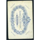 Goszleth István műterme, elegáns hölgy legyezővel, Budapest, portré, 1890-es évek, Eredeti kabinet fotó.  