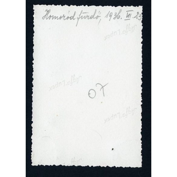 Homoródfürdő (Băile Homorod), Erdély, üdülő, fürdőhely, lányok a patakban,népviselet, 1936. március 23. , 1930-as évek, eredeti fotó, papírkép.  