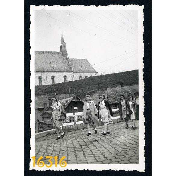 Erdély, Kolozsmonostor (Cluj-Mănăștur), Kálvária templom, Kolozsvár, település 1942, Magyarország, Románia, Eredeti fotó, papírkép.