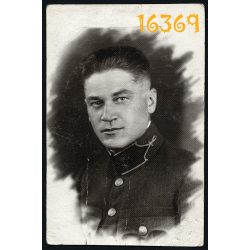   Katona, Tiszti Kaszinó Tagsági Igazolvány, egyenruha, 1929. Eredeti fotó, papírkép. 