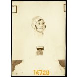 Lány ünneplő ruhában, elsőáldozó, vallás, 1920-as évek, Eredeti fotó, papírkép.  