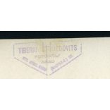 Hozdovits műterem, Arad, Erdély, kisfiú karikával, különös háttér, ünneplő,  1920-es évek, Eredeti fotó, papírkép. 