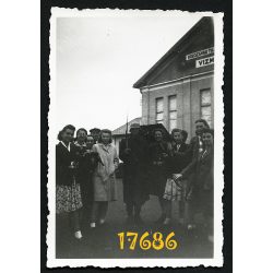   Magyar katona a kolozsvári Vízműveknél, Szászfenes, Erdély, egyenruha, 2. világháború, 1942, Eredeti fotó, papírkép.  