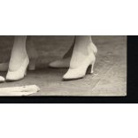 Brenner műterem, Szeged, esküvő, menyasszony, elegáns lányok virággal, 1920-as évek,  Eredeti fotó, papírkép. 