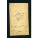 .Krauss és Klapok műterem, Temesvár, egyházi elöljáró portréja, vallás, 1871, 1870-es évek, Eredeti CDV, vizitkártyafotó korabeli reprodukciója felragasztva egy régi szignózott vizitkártyára (Schöff  