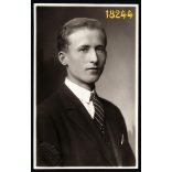 Schmidt műterem, Budapest, elegáns fiú portréja, 1927, 1920-as évek, Eredeti fotó, papírkép.  