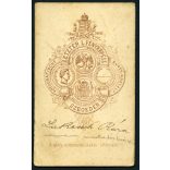 Letzter műterem, Szeged, elegáns hölgy portréja,aláírás, szignó, 1870-es évek, Eredeti CDV, vizitkártya fotó.   