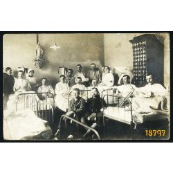   Katonakórház, 1. világháború, nővér, apáca,  1910-es évek, Eredeti fotó, papírkép.  