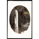 Rév, Erdély, fürdőhely vízeséssel, lányok fürdőruhában, 1927, 1920-as évek, Eredeti fotó, papírkép.  