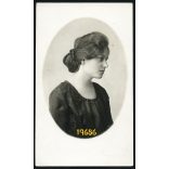 Kemény műterem, Lőcse (Levoca), Felvidék, elegáns hölgy portréja, 1920-as évek, Eredeti fotó, papírkép. 