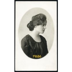   Kemény műterem, Lőcse (Levoca), Felvidék, elegáns hölgy portréja, 1920-as évek, Eredeti fotó, papírkép. 