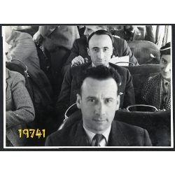   Nicolae Caramfil és Raoul Bossy román diplomata útban a Herendi Porcelángyár felé, történelem, politika, 1937, 1930-as évek, Eredeti fotó, papírkép. 