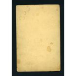 Bogdán műterem, Kézdivásárhely, Erdély, bajuszos férfi grafittal retusált portréja, 1890-es évek, Eredeti kabinet fotó. 