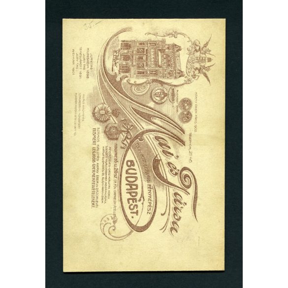 Mai és Társa műterem, kislány játékokkal, karika, labda, kalap, Budapest, portré, 1900-as évek, Eredeti kabinet fotó.  