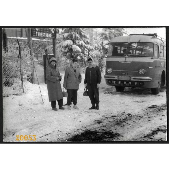 Ikarus 55 távolsági busz, jármű, közlekedés, 1960-as évek, Eredeti fotó, papírkép.  