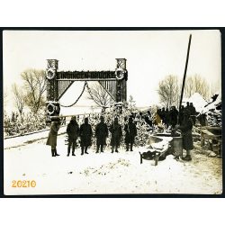   Linsingen-Brücke, Ukrajna, 1. világháború, Magyar katonák Kowel környékén, 1910-es évek, Eredeti fotó, papírkép. 