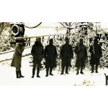 Linsingen-Brücke, Ukrajna, 1. világháború, Magyar katonák Kowel környékén, 1910-es évek, Eredeti fotó, papírkép. 