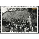 Bezeréd, szüret, mezőgazdaság, bor, kancsó, demizson, 1938, 1930-as évek, Eredeti fotó, papírkép.  