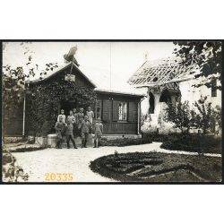   Magyar katonák Ukrajnában, 1. Vh, romos templom, keleti front,  1916, 1910-es évek, Eredeti fotó, papírkép. 