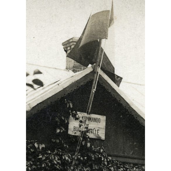 Magyar katonák Ukrajnában, 1. Vh, romos templom, keleti front,  1916, 1910-es évek, Eredeti fotó, papírkép. 