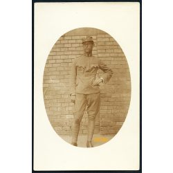   Katona, tizedes egyenruhában, karórával, 1. világháború,  1910-es évek, Eredeti fotó, papírkép. 