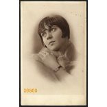 Diskay, Monalisa műterem,  elegáns hölgy gyöngysorral, karórával, Budapest, portré, 1928, 1920-as évek, Eredeti fotó, papírkép.   