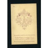 Klösz műterem, Pest, elegáns hölgy nyaklánccal, különös hajviselet, portré, 1860-as évek, Eredeti CDV, vizitkártya fotó.   