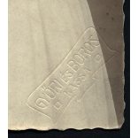 Győri és Boros műterem, Kassa, Felvidék, csinos lány virágcsokorral, 1916, 1910-es évek, Eredeti fotó, papírkép. 