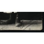 Szombathelyi (?) műterem, szignózott, fiatál pár népi-nemzeti viseletben, fokos, árvalányhaj, Budapest, 1930-as évek, Eredeti fotó, papírkép.   