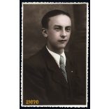 Rácz Imréné műterme, Kiskundorozsma, fiú portréja, 1930-as évek, Eredeti kézzel színezett fotó, papírkép.   