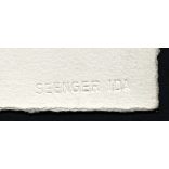 Tájkép nyírfákkal, Seenger Ida feminista aktivista jelzett fotója, 1920-as évek, Eredeti képeslap-fotó, papírkép.  