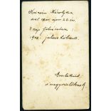 Cécilie műterem, Nagy-Kikinda, Vajdaság, Krizsán Károlyka portréja, gyerek,  1902, 1900-as évek, Eredeti CDV, vizitkártya fotó.   