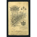 Erdélyi Mór műterme, egyházi méltóság cvikkerrel, Budapest, portré, 1890-es évek, Eredeti, nagyobb méretű kabinet fotó, alja vágott.  