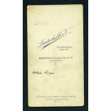 Liederhoffer műterem, elegáns házaspár portréja, bajusz, kalap, 1910, 1910-es évek, Eredeti nagyméretű kabinet fotó.   