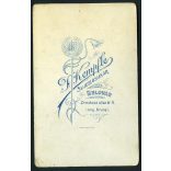 Kempfle műterem, Belovár, Délvidék,  elegáns szakállas úr portréja, 1870-es (?) évek, Eredeti kabinet fotó.  