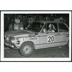   13. Nemzetközi Taurus Rally 1974, BMW 2000, Hartsch Horst & Scheffel Günter   autó, jármű, közlekedés, szocializmus, 1974, 1970-es évek, Eredeti fotó, papírkép. 