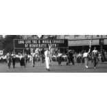 A Demokratikus Ifjúsági Világszövetség II. kongresszusa, felvonulás, Budapest, Andrássy út, politika, 1949, 1940-es évek, Eredeti fotó negatív!   