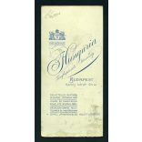 Hungária műterem, elegáns hölgy legyezővel, kesztyűben, Budapest, portré, 1907, 1900-as évek, Eredeti nagyobb méretű kabinet fotó.  