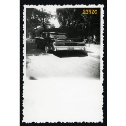   Pontiac, állami rendszámú luxuslimuzin, politika, különös, jármű, közlekedés, 1960-as évek, Eredeti fotó, papírkép. 