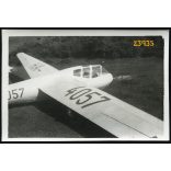 Rubik R-22 Futár vitorlázó repülőgép, jármű, közlekedés, 1950-es évek, Eredeti fotó, papírkép.  