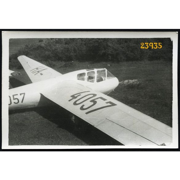 Rubik R-22 Futár vitorlázó repülőgép, jármű, közlekedés, 1950-es évek, Eredeti fotó, papírkép.  