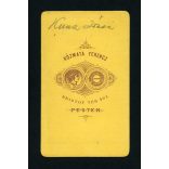 Kózmata műterem, Pest, Kunz Józsi, Kunz József fehérnemű gyáros fia, gyerek, csecsemő, portré, 1860-as évek, Eredeti CDV, vizitkártya fotó.   