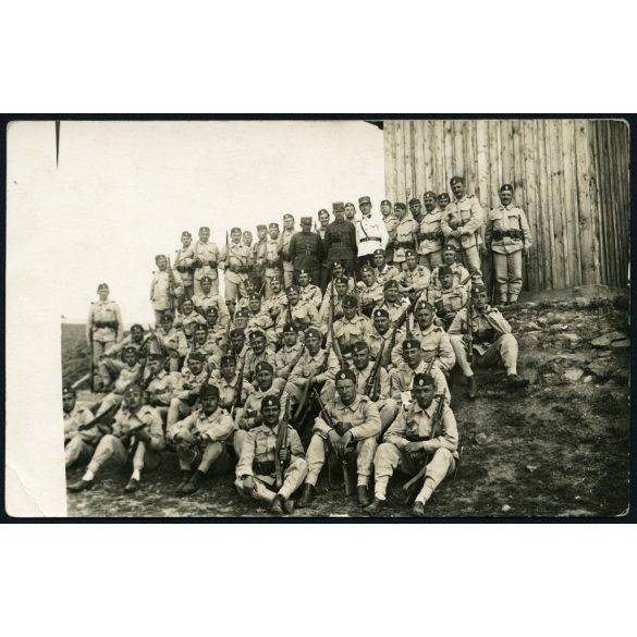 A Nemzeti Hadsereg katonái, Magyarország, puska, fegyver, katona Horthy-korszak, 1953, 1920-as évek, Eredeti fotó, papírkép.   