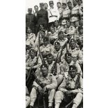 A Nemzeti Hadsereg katonái, Magyarország, puska, fegyver, katona Horthy-korszak, 1953, 1920-as évek, Eredeti fotó, papírkép.   