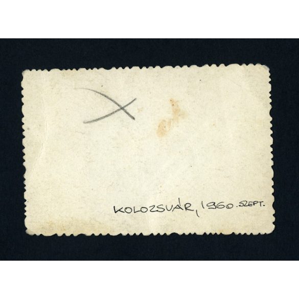 Adler Trumpf kabrió limuzin, Kolozsvár, Erdély, autó, jármű, közlekedés, 1960, 1960-as évek, Eredeti fotó, papírkép.   