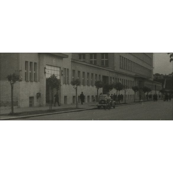 Kassa, Felvidék, Főposta épülete, városkép, autó, jármű, közlekedés, 1940-es évek, Eredeti fotó, papírkép.  
