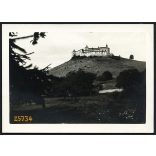 Krasznahorka, Krasznahorkaváralja,  Felvidék, a vár a faluból, kastély, 1930-as évek, Eredeti fotó, papírkép.  