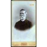 Erdélyi műterem, Budapest, szakállas férfi portréja, 1900-as évek, Eredeti nagyméretű (!) kabinetfotó, sarka sérült.  