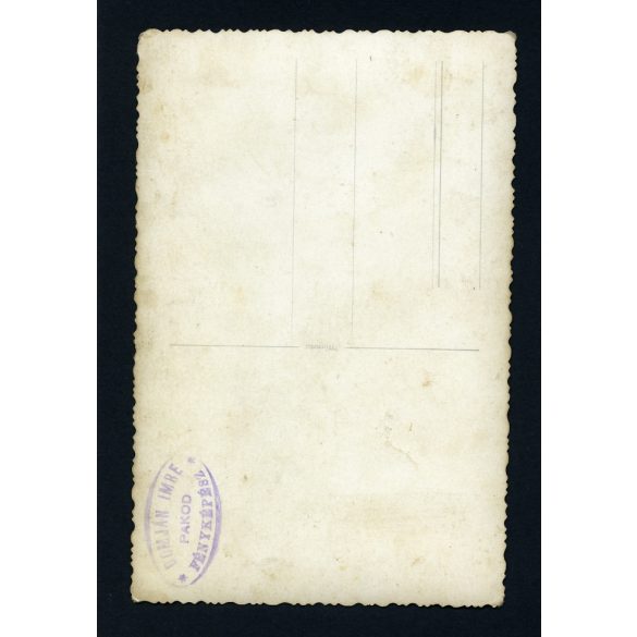 Domján fényképész, Pakod, Zala megye, falusi esküvő, vőlegény, menyasszony, 1920-as évek, Eredeti fotó, jelzett papírkép.  